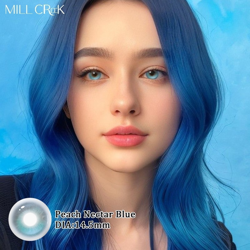 14.5mm Diameter Daily Contact Lenses Peach Nectar Millcreek Lenses With HEMA Material
