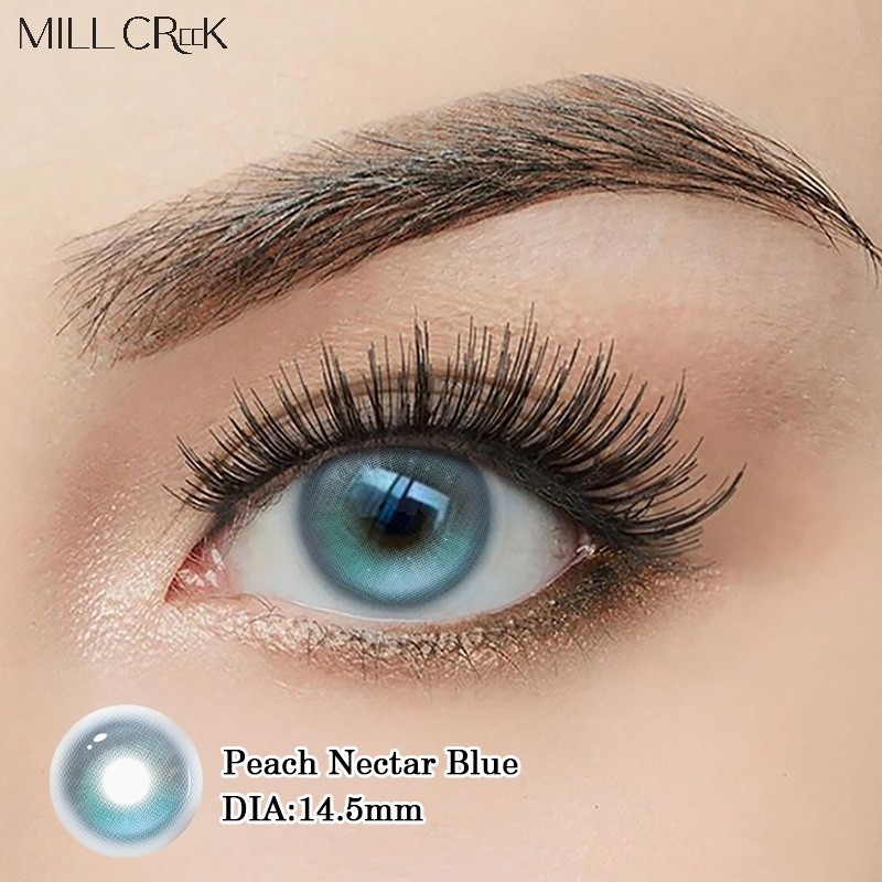 14.5mm Diameter Daily Contact Lenses Peach Nectar Millcreek Lenses With HEMA Material
