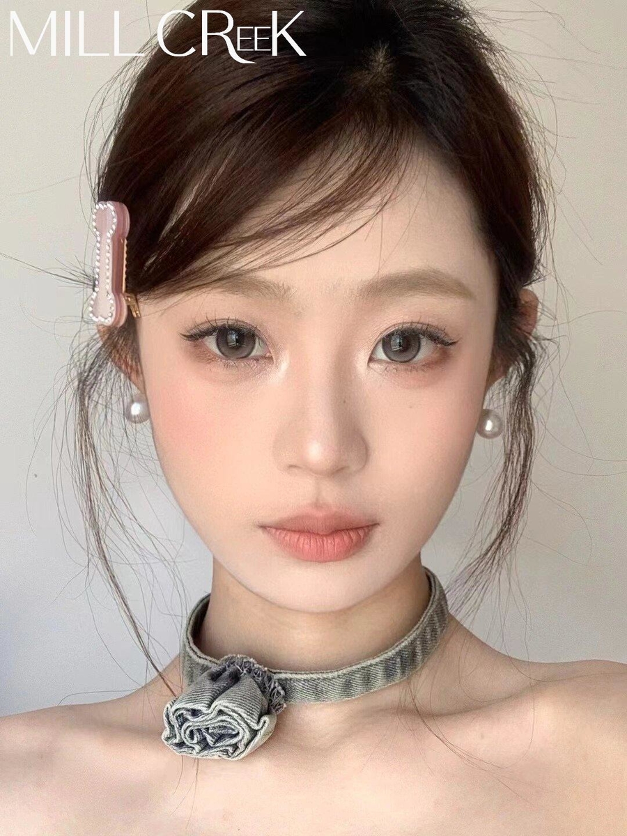 Honey Peach Grey Daily Disposable Lenses Dual Tone Fusion With Uv Protection