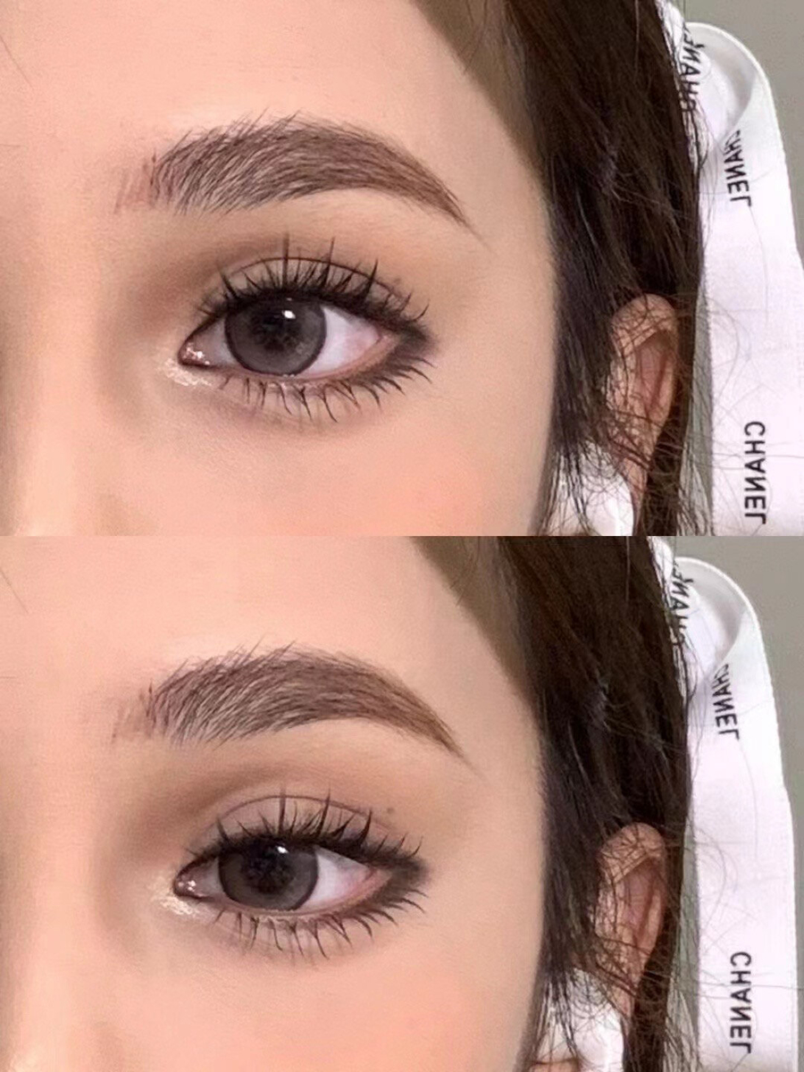 Honey Peach Grey Daily Disposable Lenses Dual Tone Fusion With Uv Protection