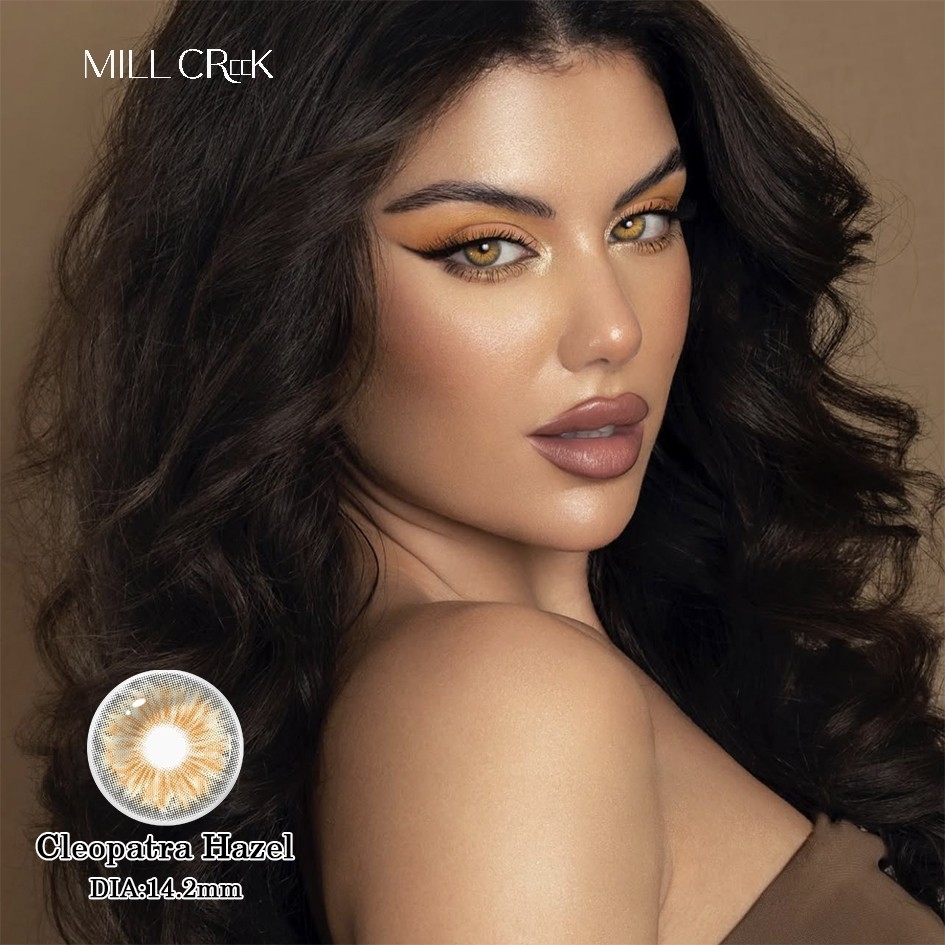 Cleopatra Hazel Single Use Contact Lenses 14.2mm Diameter 16.1Dk/T Oxygen Permeability