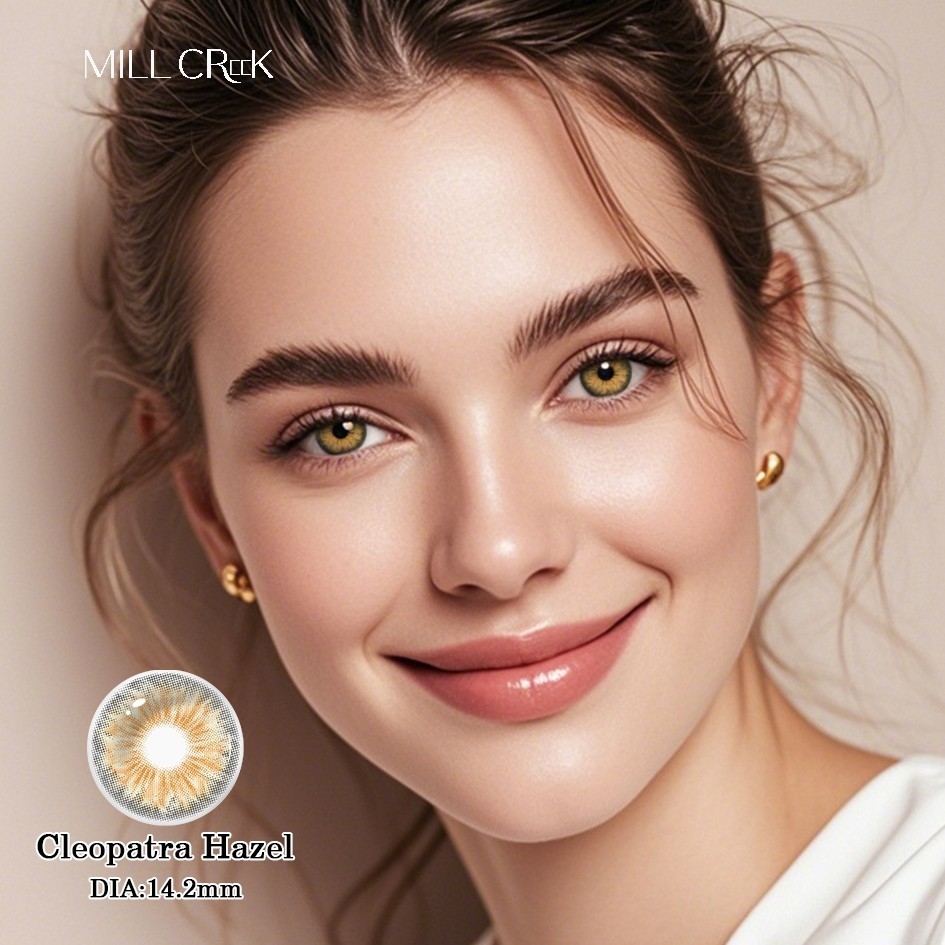 Cleopatra Hazel Single Use Contact Lenses 14.2mm Diameter 16.1Dk/T Oxygen Permeability