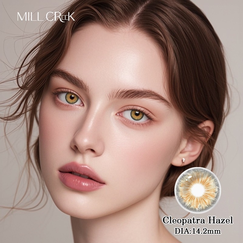 Cleopatra Hazel Single Use Contact Lenses 14.2mm Diameter 16.1Dk/T Oxygen Permeability