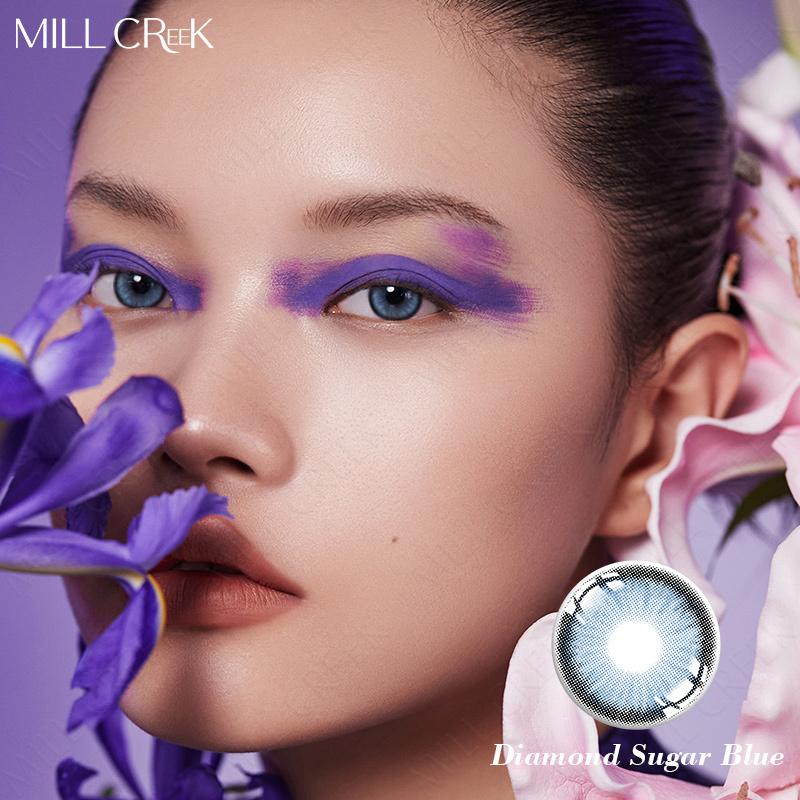 Diamond Suger Blue Aspheric One Day Disposable Contact Lenses One Day Wear Contact Lenses