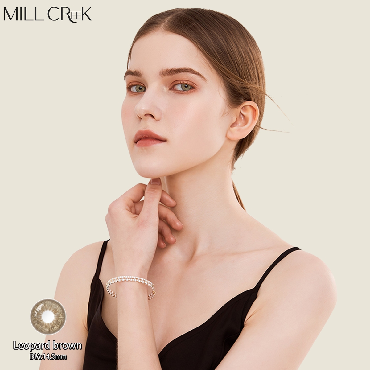 Leopard Brown 1 Day Colored Contacts 14.2mm Diameter 0.08mm Center Thickness