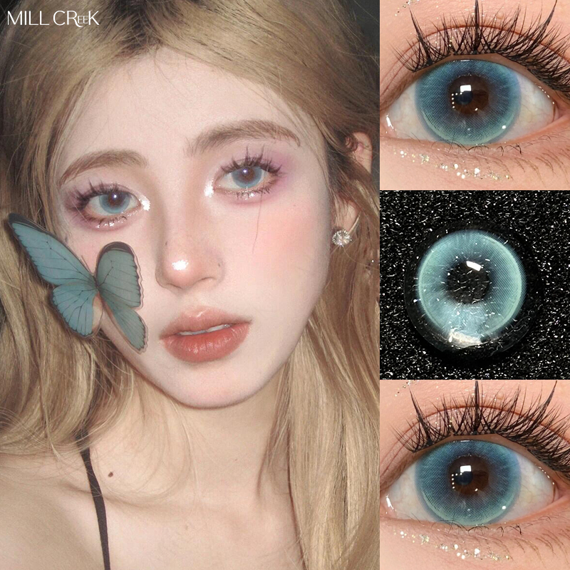 Toric Daily Disposable Lenses Blue And Green Combination 14 Hours Wearing Time